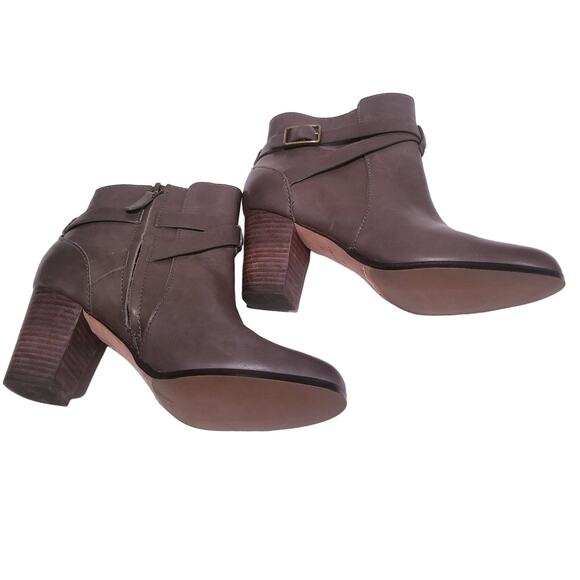 Cole Haan Grand. OS Leather Buckle Ankle Boots - Picture 3 of 10